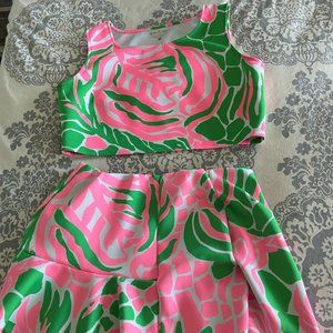 Lilly Pulitzer Neri Crop Top and Set - XL